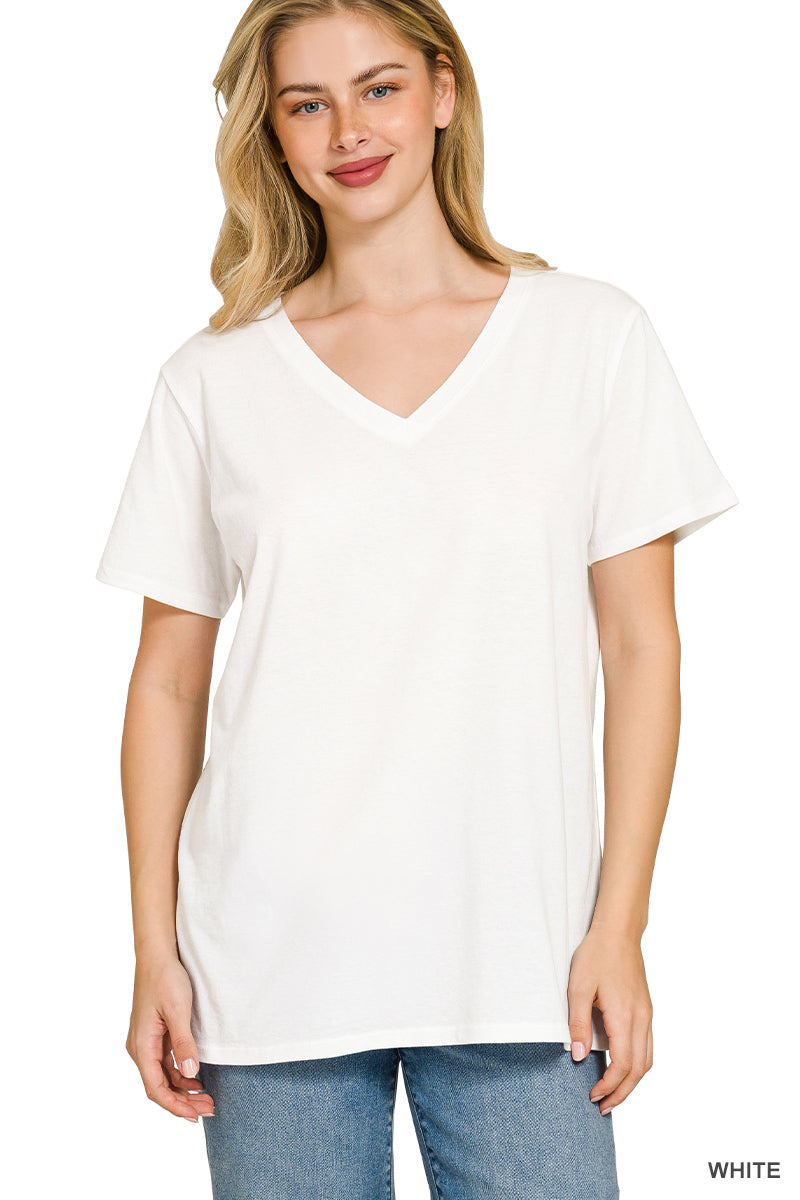 CT-3077M8 White Cotton Tee