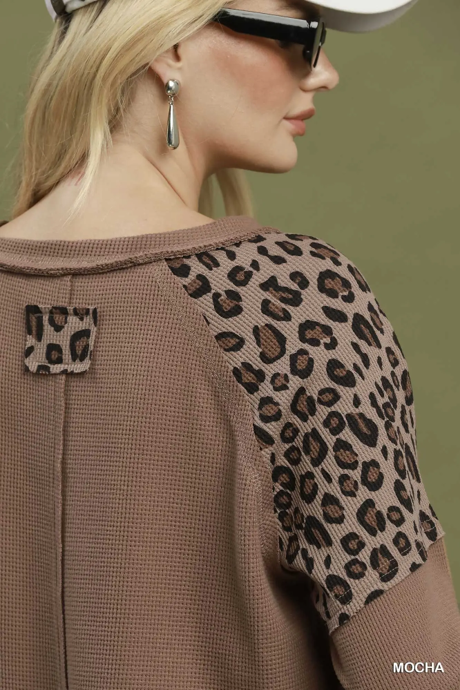 N7153 Leopard Mix Thermal Top