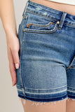 MR Tummy Control Vintage Wash Shorts