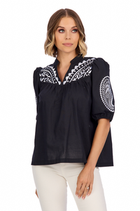 HUMPHREY EMBROIDERED TOP