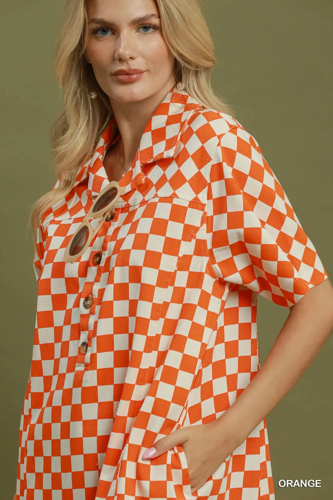 N7228 Game Day Dress Orange