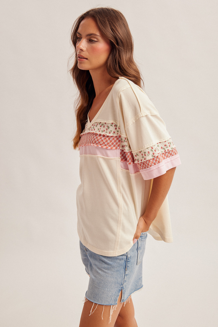 34233 Mixed Stripe Top