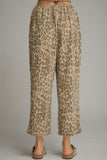 P34235 Animal Print Ankle Length Pants