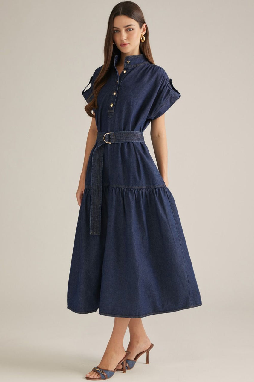 D33311 Dk Denim Dress