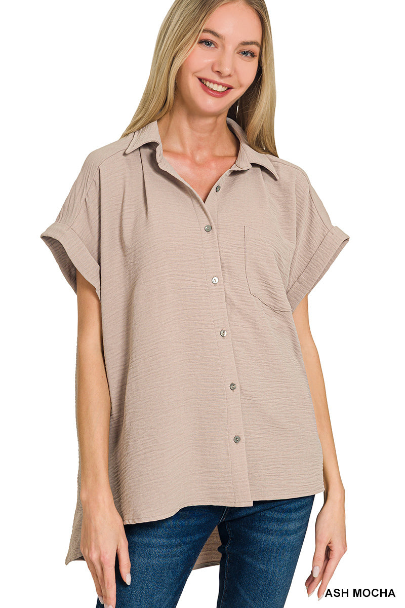 QT-7291D4 Button Down Shirt