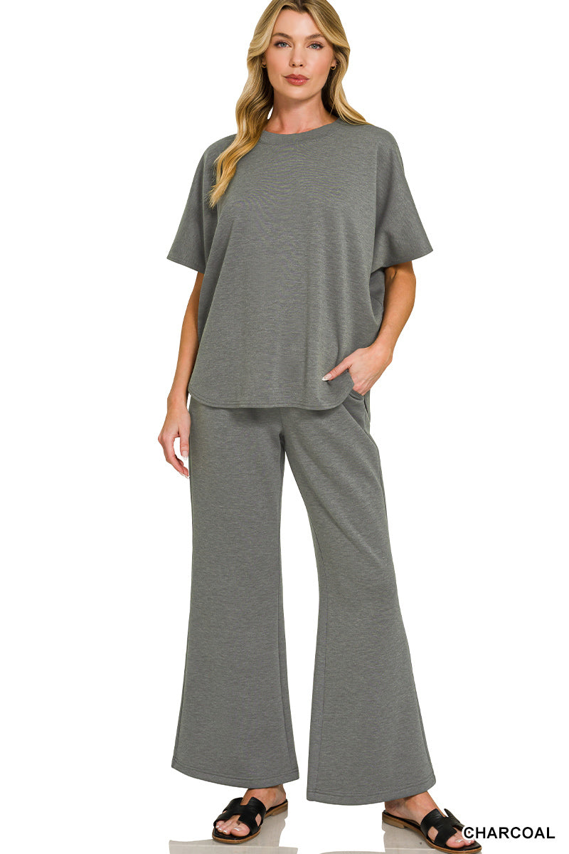 ROTP4133Y Top/Pant Set Charcoal