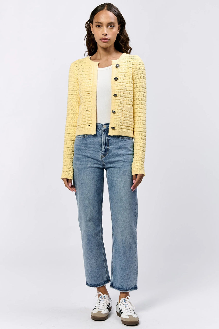 CAMBRIA CARDIGAN PALE BANANA