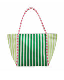 Pink Striped Cooler Tote