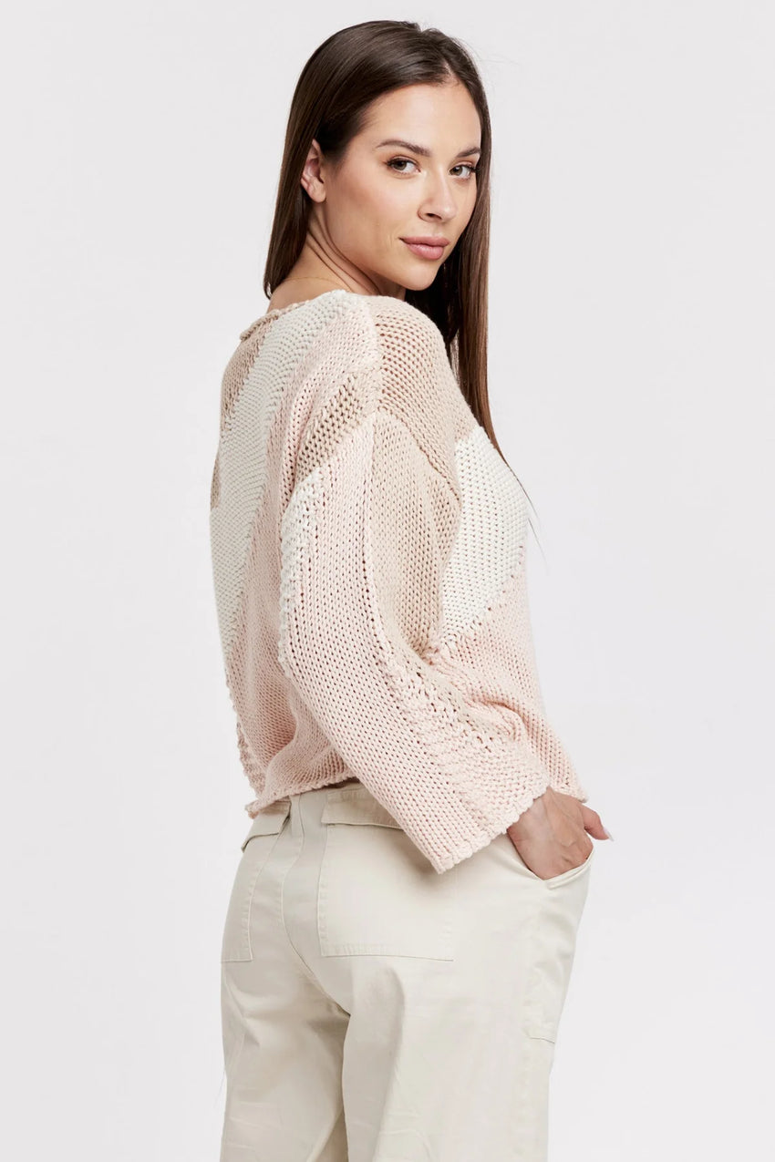 AZARIA SWEATER NEAPOLITAN COLORBLOCK
