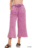 ACID WASH PLUM JOGGER