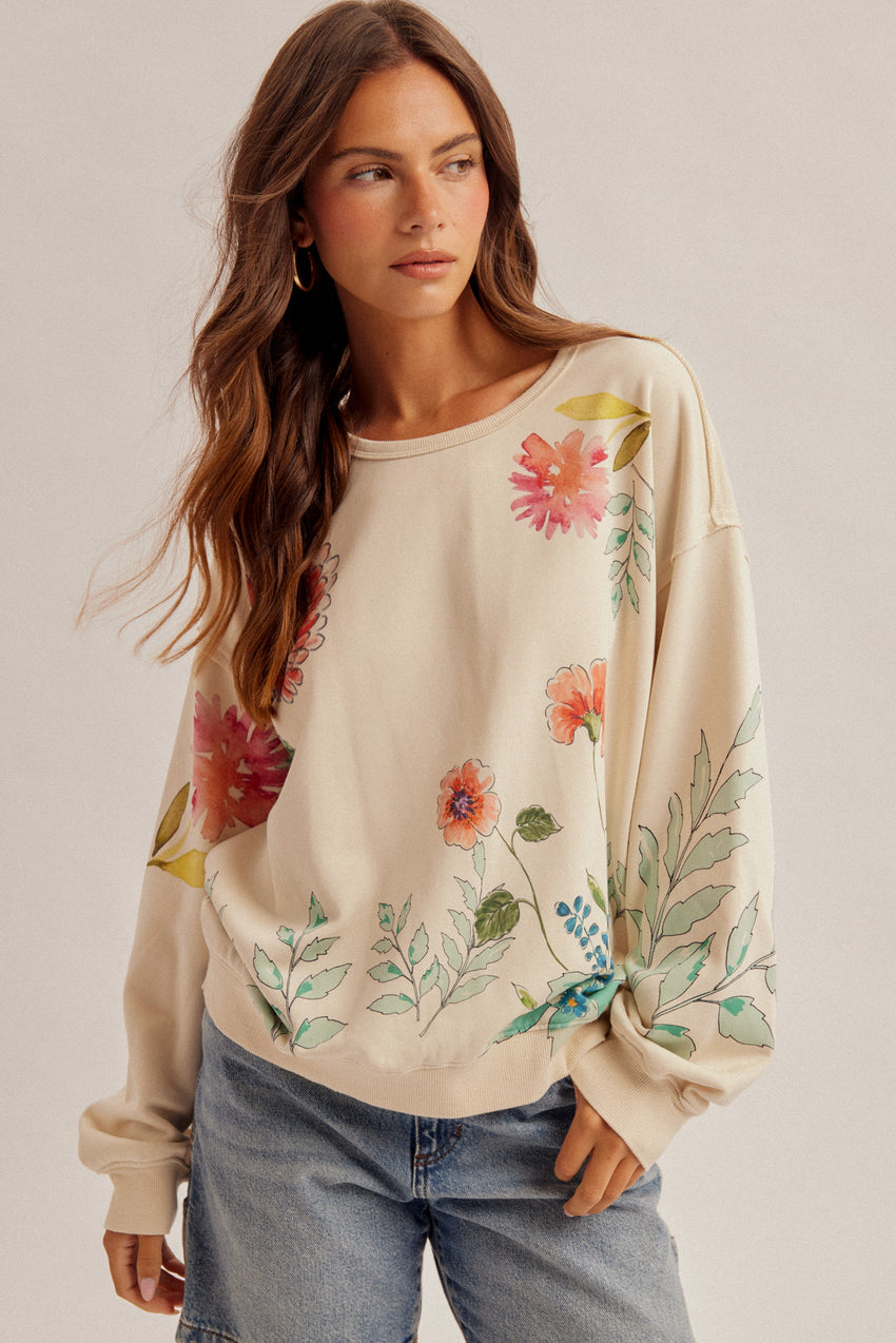 34443 Ecru Botanic Garden Shirt