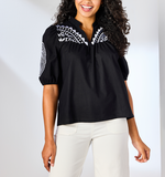 HUMPHREY EMBROIDERED TOP