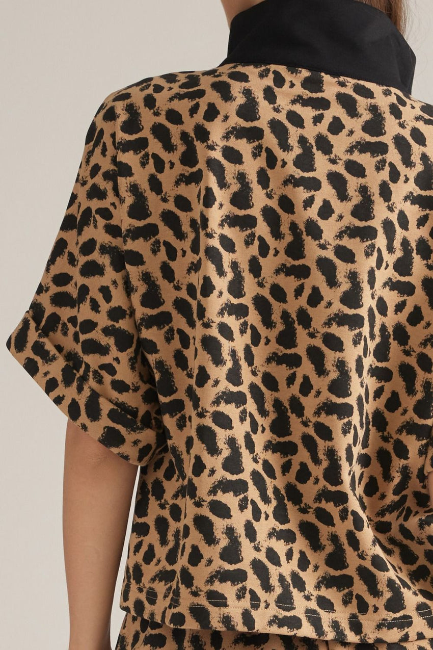 T33275 Leopard Print Top