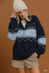 C6619 Navy Sweater