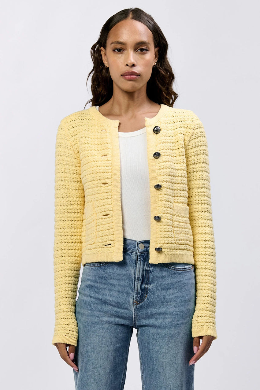 CAMBRIA CARDIGAN PALE BANANA