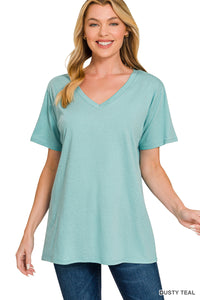 CT-3077M8 Dusty Teal Cotton Tee
