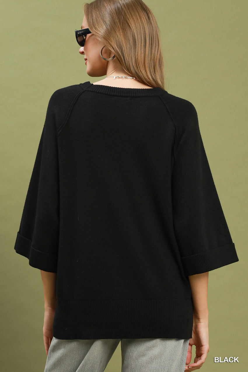 C6206 Crewneck Knit Top