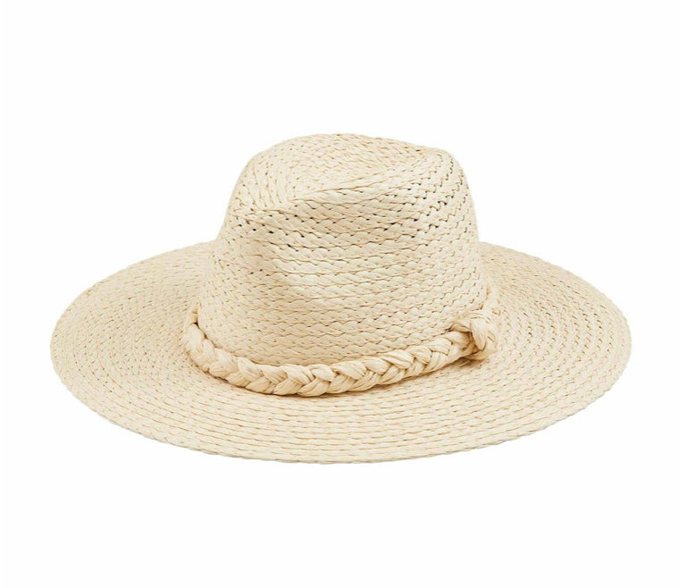 Light Natural Straw Fedora