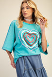 ET28372 Heart Front Turq