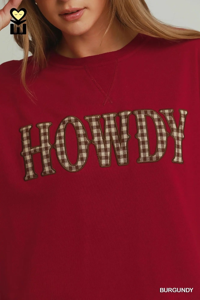 H1244 Plaid Howdy Sweatshirt