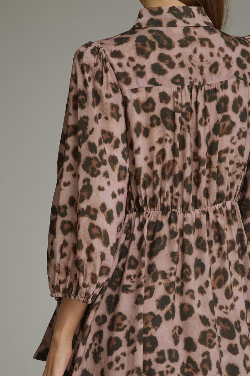 D33680 Leopard Print Dress