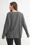 KT11265 Waffle Ribbed Pullover