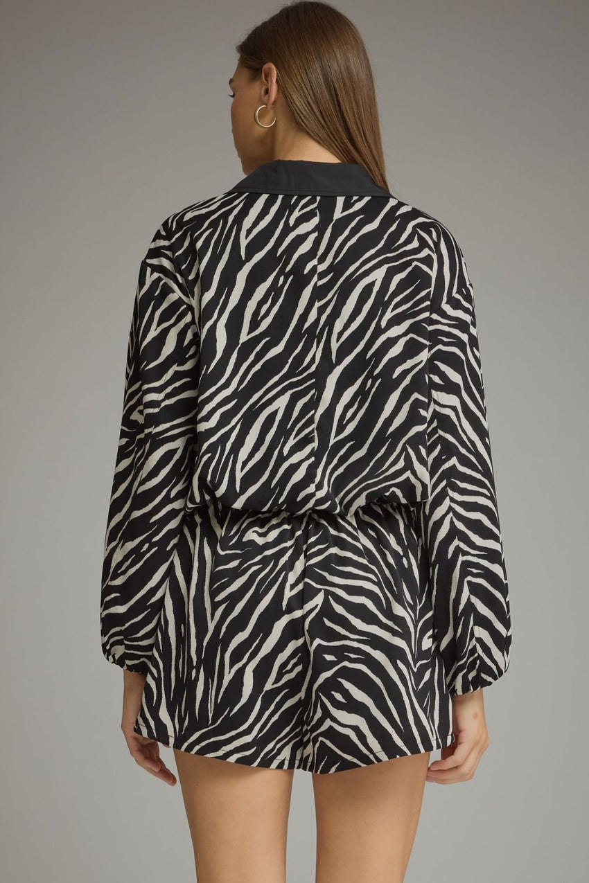T32881 Zebra Print Top