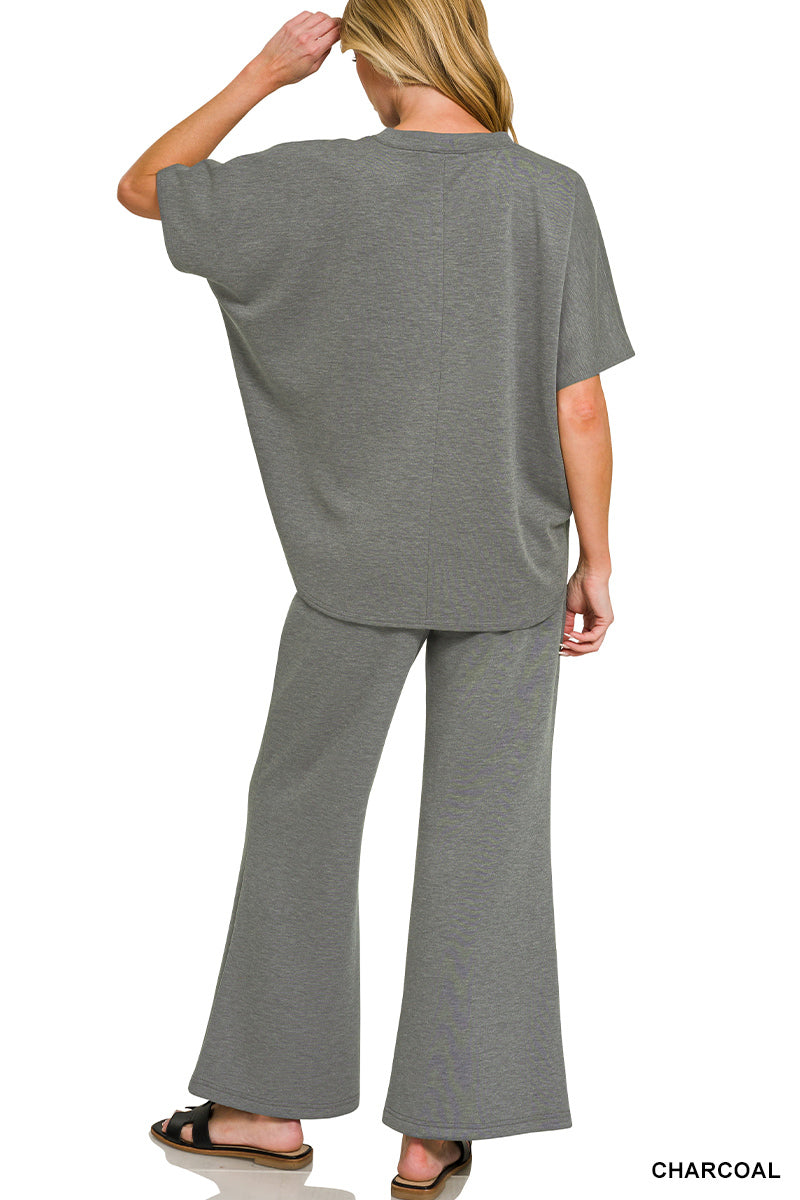 ROTP4133Y Top/Pant Set Charcoal