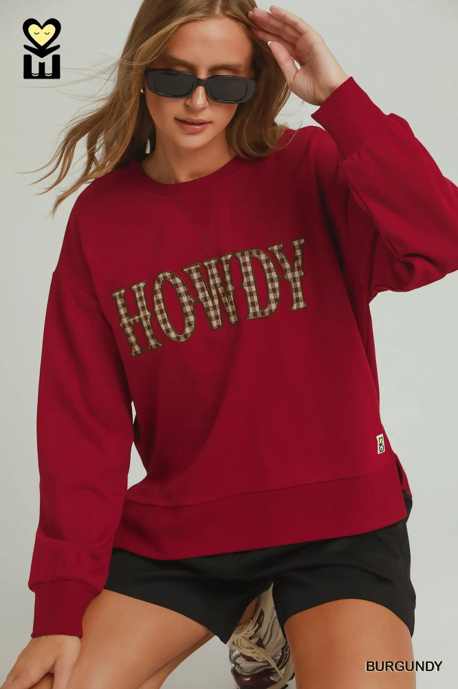 H1244 Plaid Howdy Sweatshirt