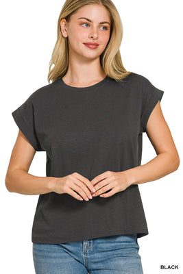 CST-3435Y BLACK COTTON TEE