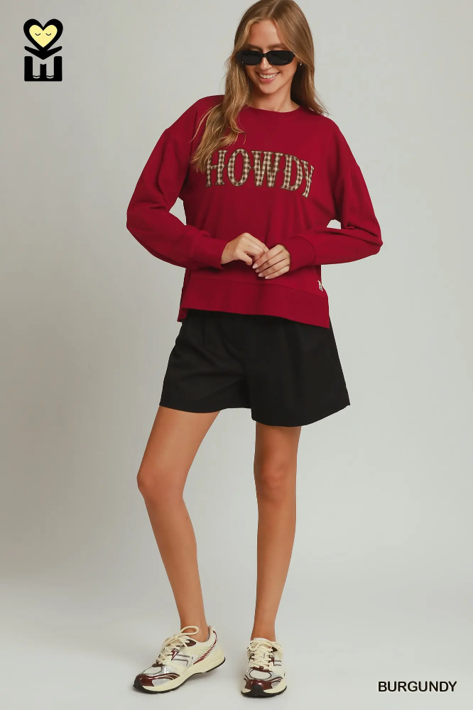 H1244 Plaid Howdy Sweatshirt