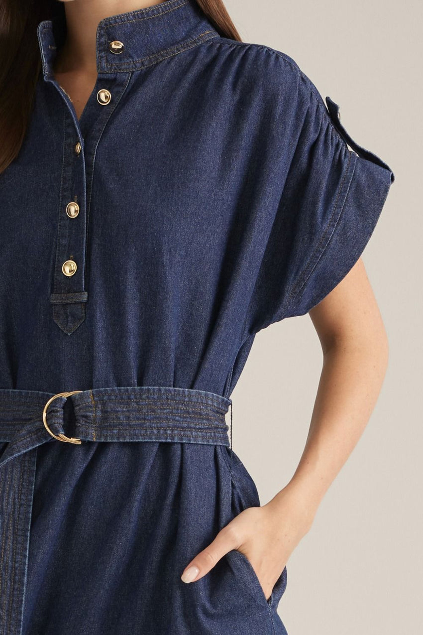 D33311 Dk Denim Dress