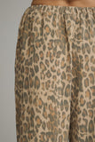 P34235 Animal Print Ankle Length Pants