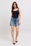 Button Fly Mid Length Shorts