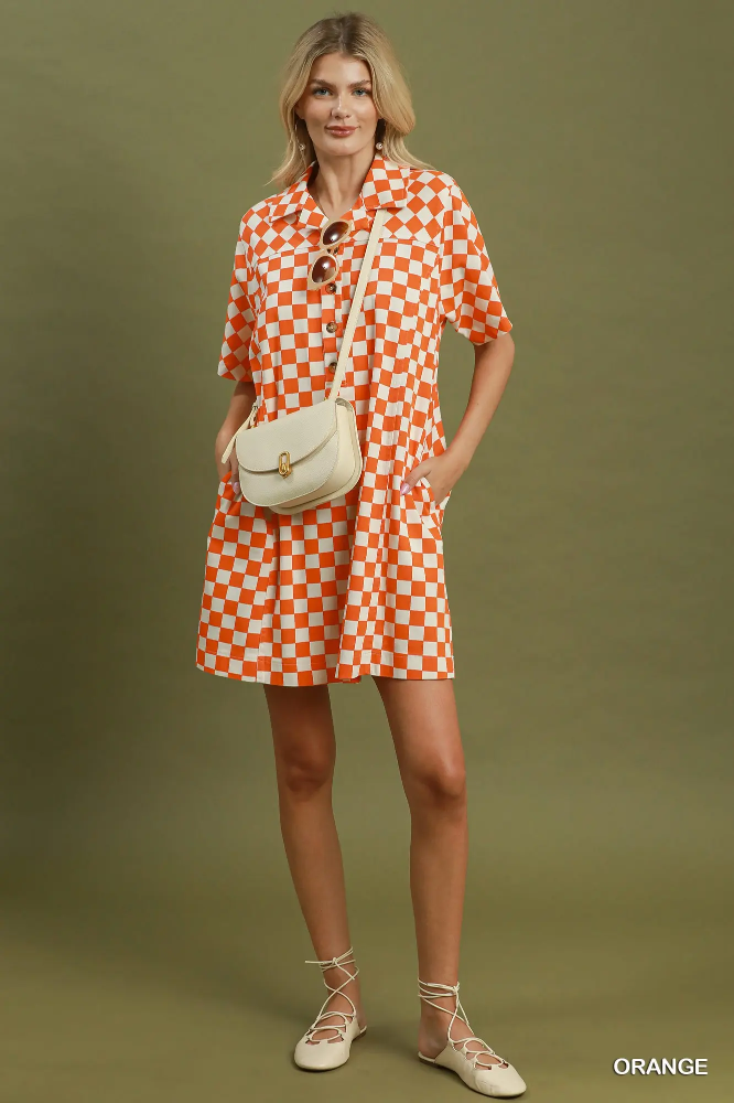 N7228 Game Day Dress Orange
