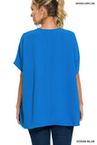 QT-2740D4 V-Neck Dolman SS Top