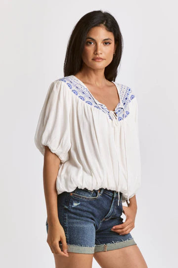 Manera Embroidered Top