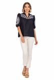 HUMPHREY EMBROIDERED TOP