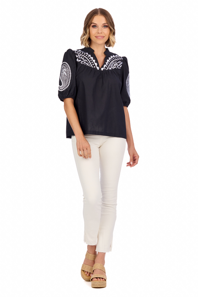HUMPHREY EMBROIDERED TOP
