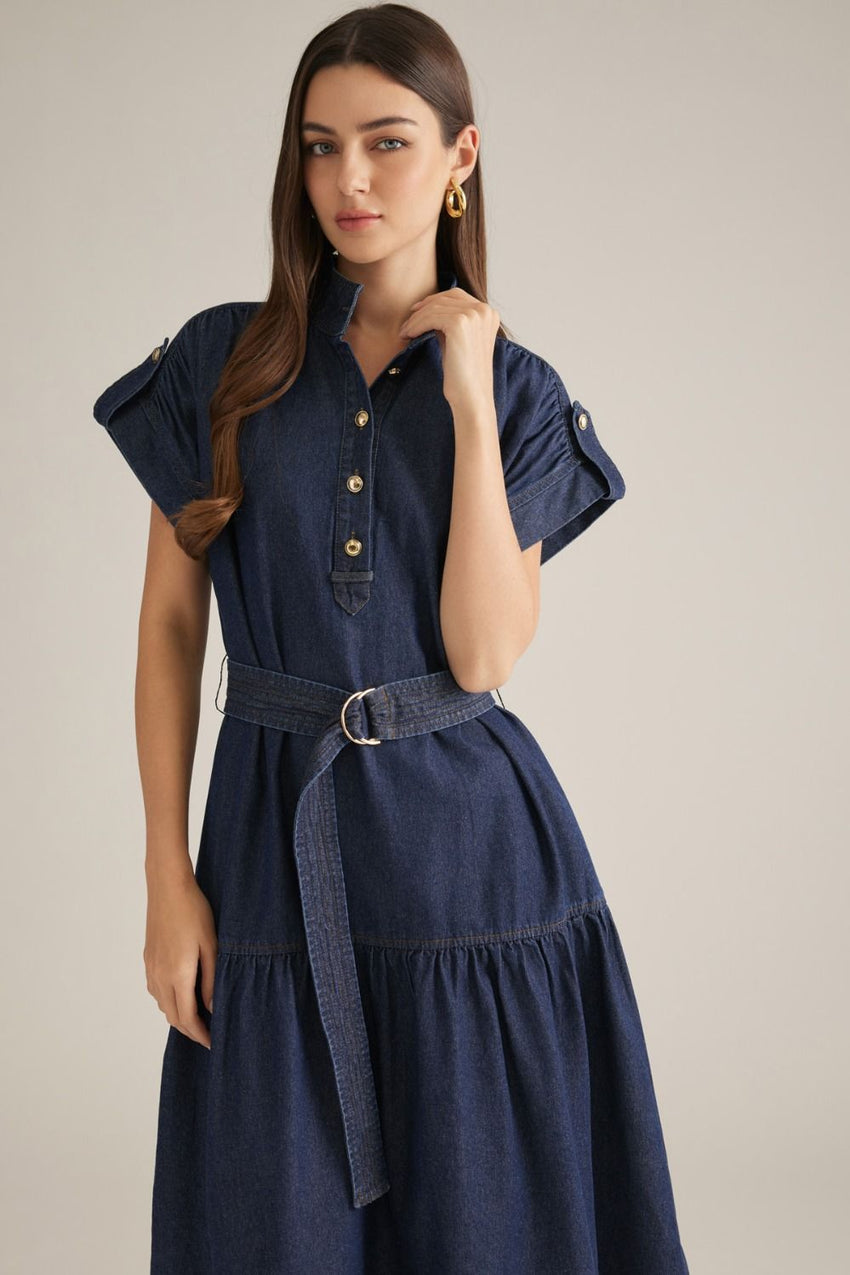 D33311 Dk Denim Dress