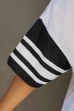 OKLAHOMA SOONERS STARTING LINEUP STRIPE RAGLAN TEE