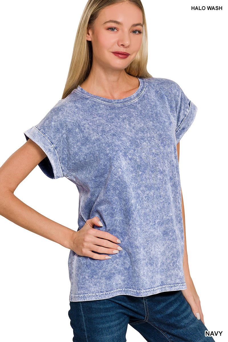 CTW-3524Y Navy Halo Wash Tee