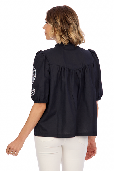 HUMPHREY EMBROIDERED TOP