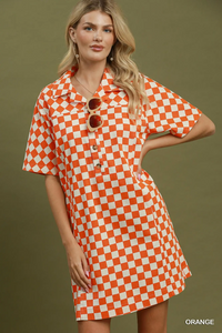 N7228 Game Day Dress Orange