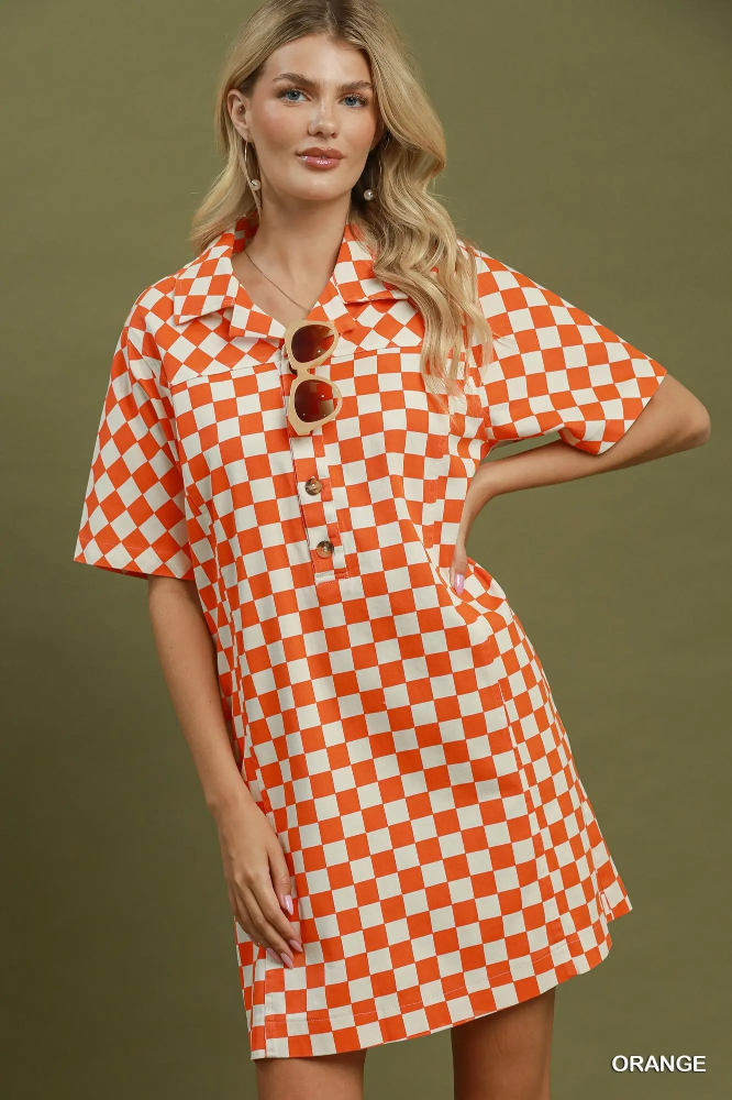 N7228 Game Day Dress Orange