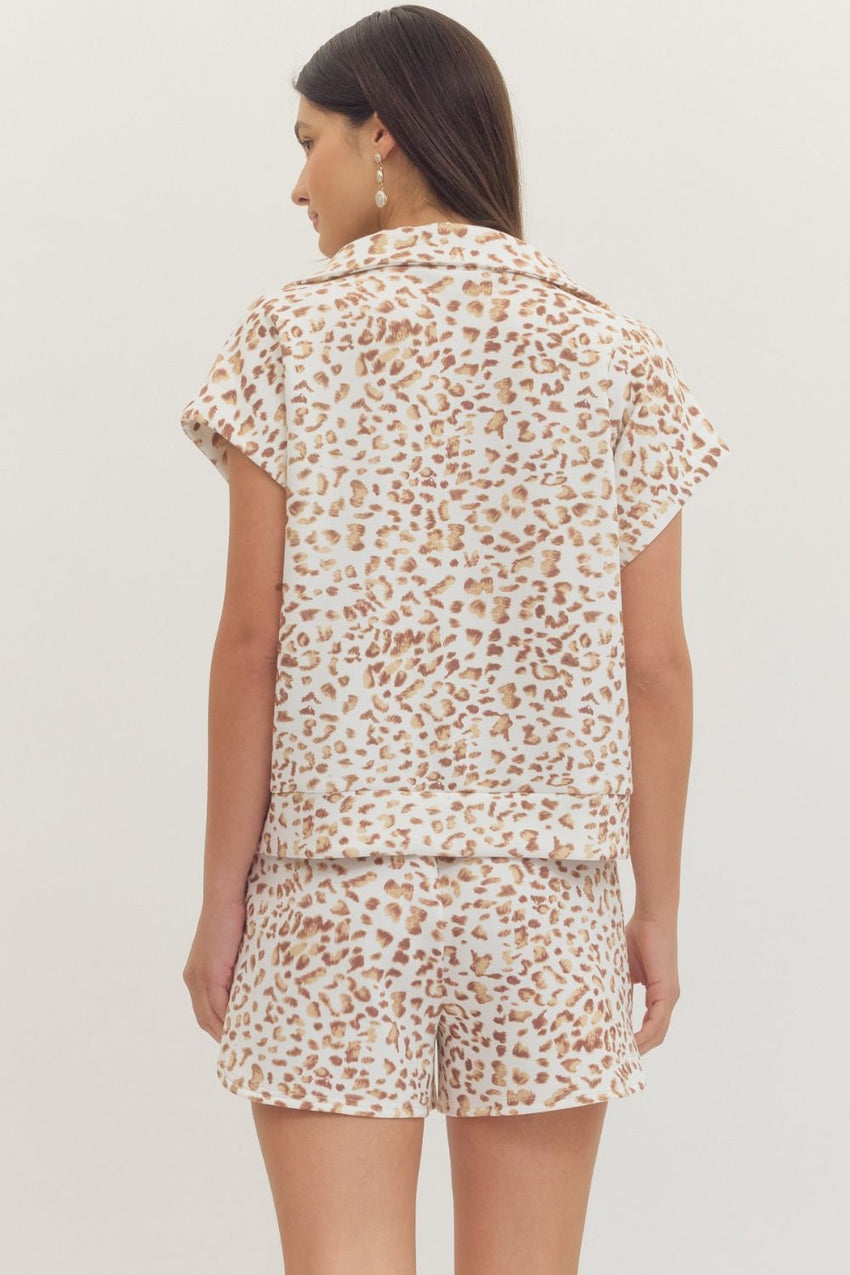 T31429 Animal Print Top