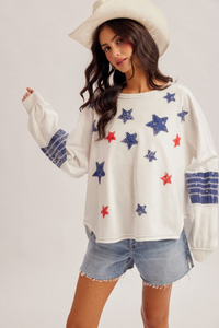 34052 Star Patch Terry Top