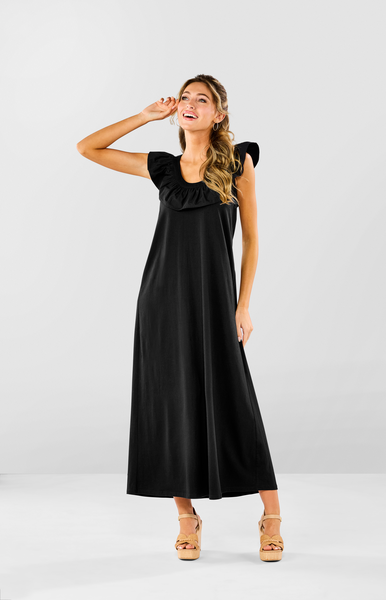 KIMI RUFFLE MAXI DRESS