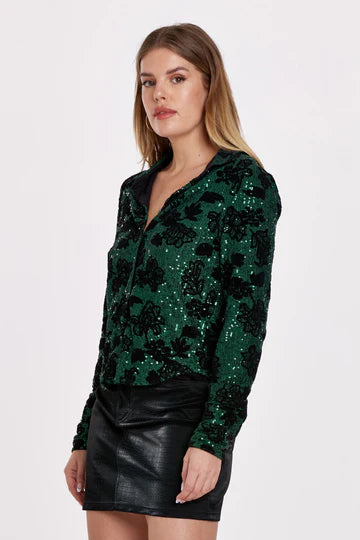 Sparkling Lily Zara Button Front Shirt