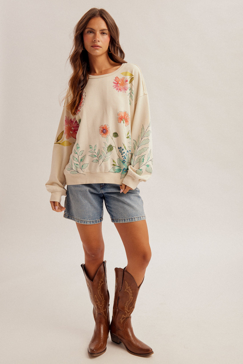 34443 Ecru Botanic Garden Shirt